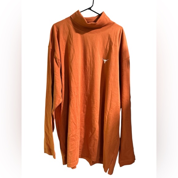 NWT STARTER Texas Long Horns Orange Turtle Neck Long Sleeve - Picture 1 of 5